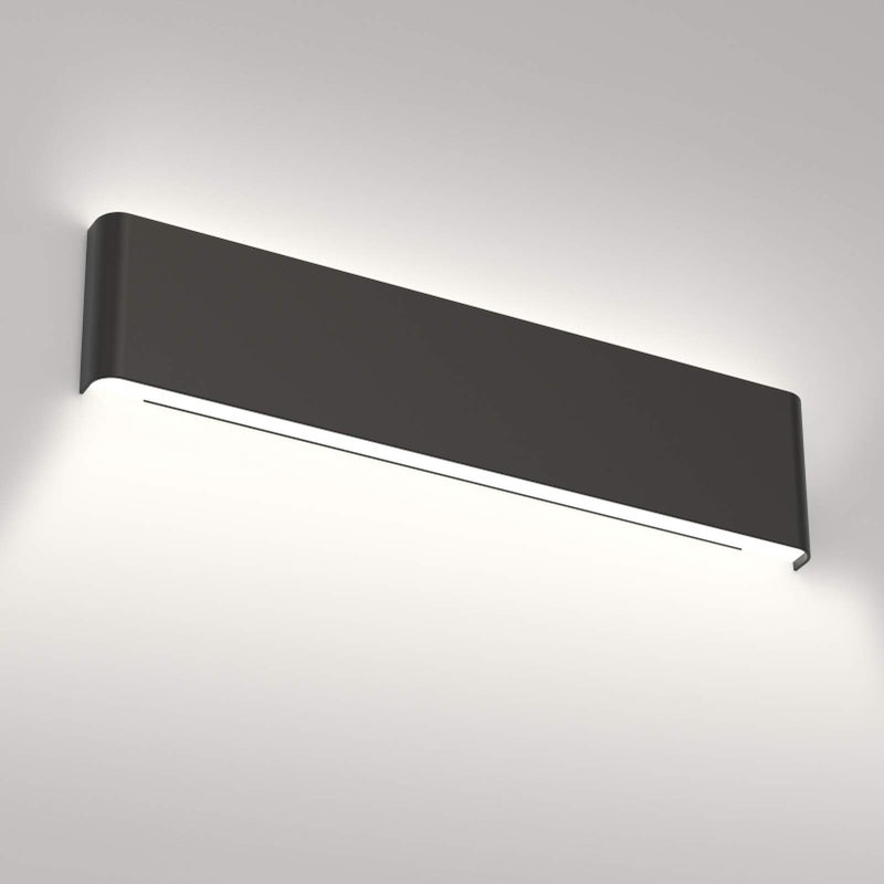 Aipsun 24in/20W Matte Black Modern Vanity Light Up and Down LED Vanity Light for Bathroom Wall Lighting Fixtures (Cool White 5000K) - Image 1